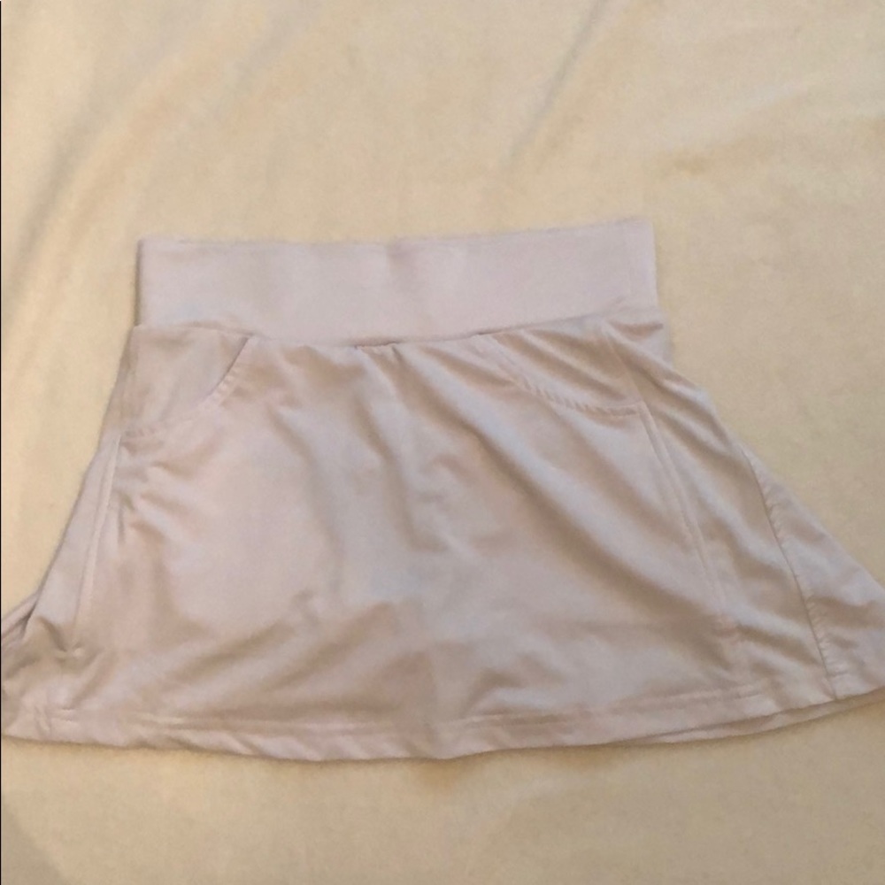 White golf skirt